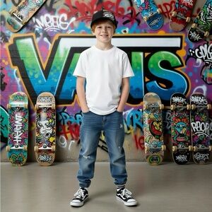 Vans Off The Wall Snapback Cap – Child Size (5–10) – NWOT